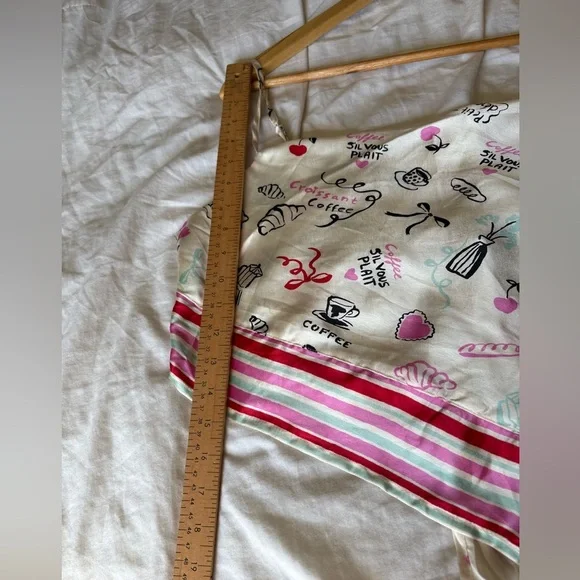 Japna NWT scarf bandana tank Paris French print the back size large - Picture 7 of 9